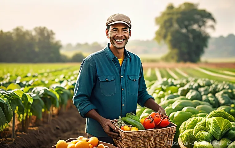 친환경농업 기술자와 관련된 필수 자격증 - **Prompt:** A dynamic, wide-shot photograph of a diverse agricultural technician, an adult individua... 친환경농업 기술자와 관련된 필수 자격증 - **Prompt:** A dynamic, wide-shot photograph of a diverse agricultural technician, an adult individua...