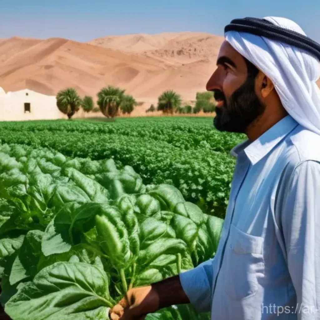 친환경농업기술자 자격시험 합격 전략 - **Prompt 1: An Experienced Organic Farmer in an Arab Landscape.**
A detailed, wide-angle shot of...