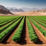 친환경농업 기술 이론 학습법 - **Prompt 1: Sustainable Desert Oasis**
"A breathtaking panoramic view of a thriving, verdant far...