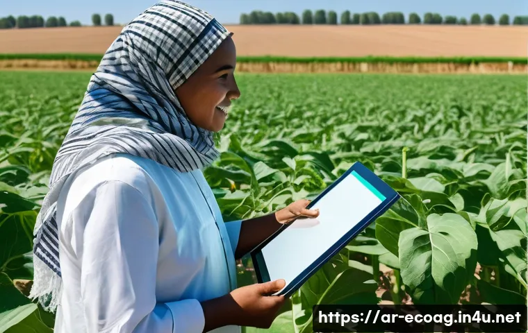 친환경농업기술자 업무에서의 주요 문제 - A senior agricultural engineer, with a kind, weathered face, wearing a light-colored thobe and a kef...